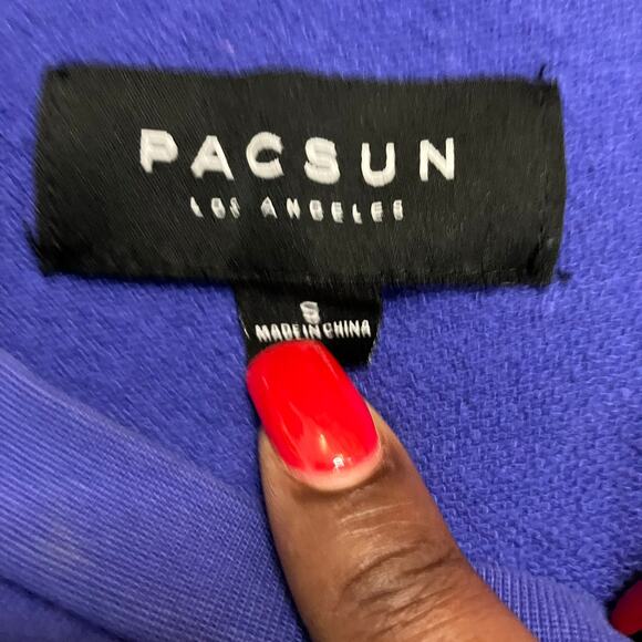 Pacsun's Men's Retro Miami Colorblock Crewneck Sweatshirt Size Small - Picture 3 of 6